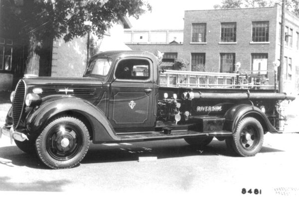 Riverside Pumper #1 late in its fire service career